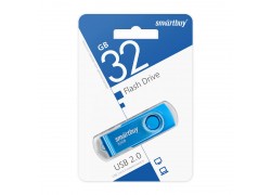 Флешка USB 2.0 SmartBuy Twist Blue 32GB (SB032GB2TWB)