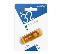 Флешка USB 2.0 SmartBuy Twist Yellow 32GB (SB032GB2TWY)