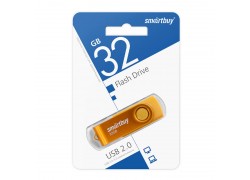 Флешка USB 2.0 SmartBuy Twist Yellow 32GB (SB032GB2TWY)