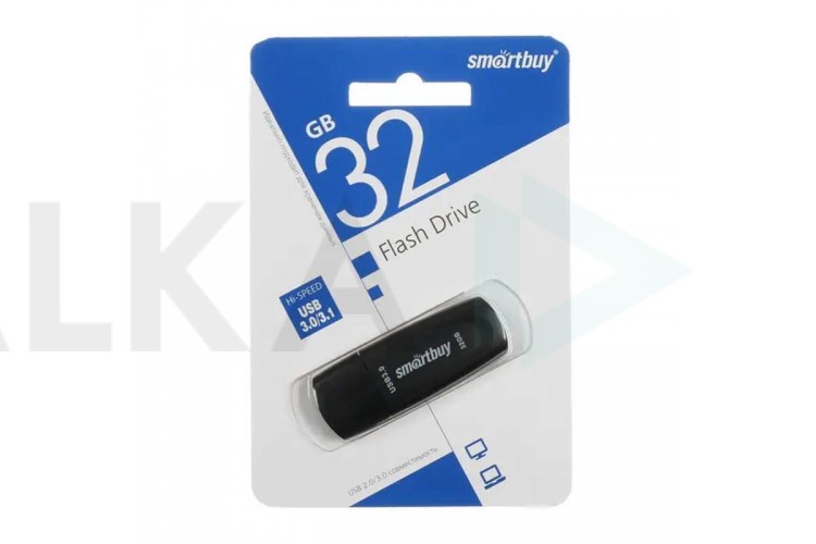 Флешка USB 3.0/3.1 Smartbuy Scout Black 32GB (SB032GB3SCK)