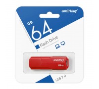 Флешка USB 2.0 SmartBuy CLUE Red 64GB (SB64GBCLU-R)