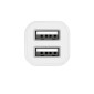 Автомобильное зарядное устройство АЗУ 2USB + кабель Lightning HOCO Z12 3100mAh (белый)
