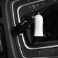 Автомобильное зарядное устройство АЗУ 2USB + кабель Lightning HOCO Z12 3100mAh (белый)