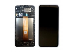 Дисплей для Samsung A125F Galaxy A12 Black в сборе с тачскрином (ревизия SM-A125F_REV0.1) + рамка 100%