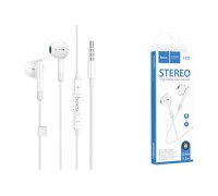 Наушники вакуумные проводные HOCO M93 wire control earphones with microphone (белый)