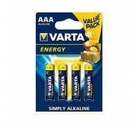 Батарейка алкалиновая VARTA ENERGY 4103 LR03 AAA/4BL (цена за блистер 4 шт)