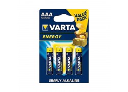 Батарейка алкалиновая VARTA ENERGY 4103 LR03 AAA/4BL (цена за блистер 4 шт)