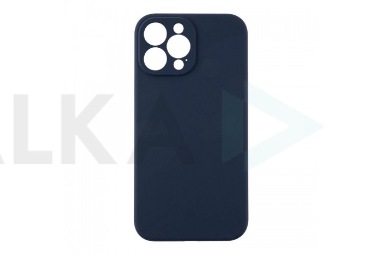 Чехол силиконовый для iPhone 15 (6,1) тонкий (темно-синий)