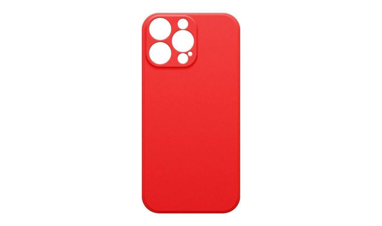 Чехол силиконовый для iPhone 15 (6,1) тонкий (красный)
