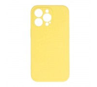 Чехол силиконовый для iPhone 15 (6,1) тонкий (желтый)