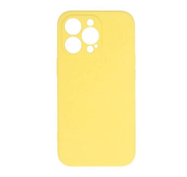Чехол силиконовый для iPhone 15 (6,1) тонкий (желтый)