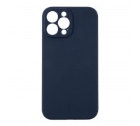 Чехол силиконовый для iPhone 15 Pro (6,1) тонкий (темно-синий)