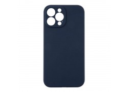 Чехол силиконовый для iPhone 15 Pro (6,1) тонкий (темно-синий)