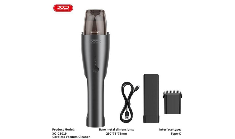 Пылесос автомобильный XO CZ019 Smart Home & Car Wireless 5000mAh Black Пылесос автомобильный XO CZ019 Smart Home & Car Wireless 5000mAh Black