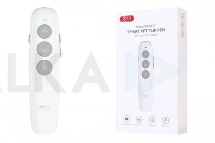 Кликер плюс лазерная указка XO CF27 PPT Flip Pen (Rechargeable) White