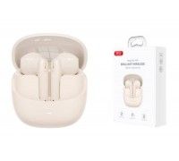 Наушники вакуумные беспроводные XO X39 Huanjing TWS Bluetooth Headset Beige