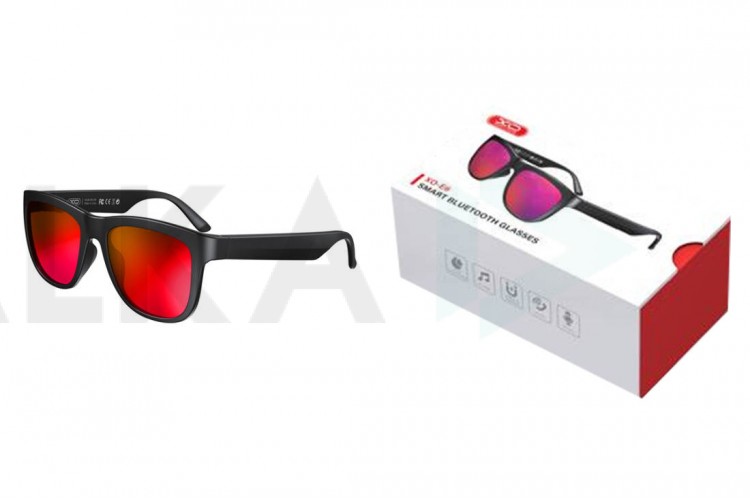 Очки с наушниками XO E6 Weijing Smart Audio Glasses UV Protection Sunglasses Red