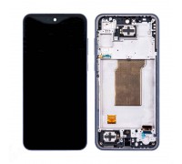 Дисплей для Samsung A356E Galaxy A35 5G (темно-синий) в сборе с тачскрином + рамка 100%