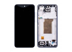 Дисплей для Samsung A356E Galaxy A35 5G (темно-синий) в сборе с тачскрином + рамка 100%