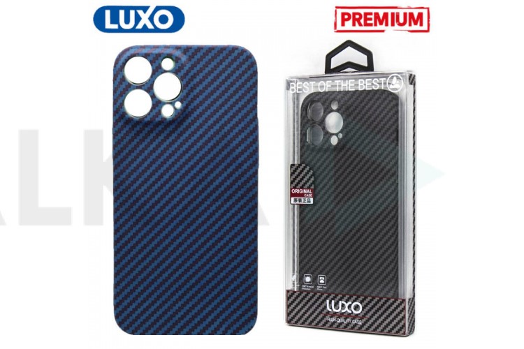 Чехол для телефона LUXO CARBON iPhone 13 PRO MAX (синий)