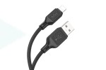 Кабель USB - Lightning HOCO X90 2,4A (черный) 1м силиконовый