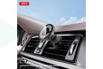 Держатель автомобильный для телефона XO CX025 Magnetic Car Air Vent 15W Wireless Charger (черный)