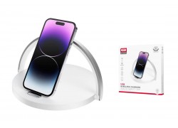 Беспроводное зарядное устройство 3 в 1 XO WX030 15W Wireless Charger + Night Light + Mobile Phone Holder 3 in 1 White