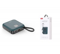 Универсальный дополнительный аккумулятор Power Bank XO PR235 QC22.5W/PD22W digital display 10000mAh Grey blue