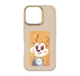 Чехол для телефона CREATIVE CASE 106 Phone 16 Pro, картинка меняется программно, (Бежевый)
