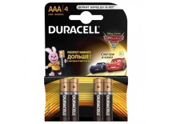 Батарейка алкалиновая Duracell LR03 AAA 4BL (блистер 4 штуки)