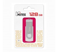 Флешка USB 3.0 Mirex SWIVEL WHITE (ecopack) 128Gb