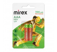 Аккумулятор Ni-MH Mirex HR03 / AAA 1100mAh 1,2V цена за 2 шт, блистер (23702-HR03-11-E2)