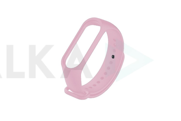 Ремешок силиконовый для XIAOMI MI Band 3/MI Band 4 цвет бледно-розовый