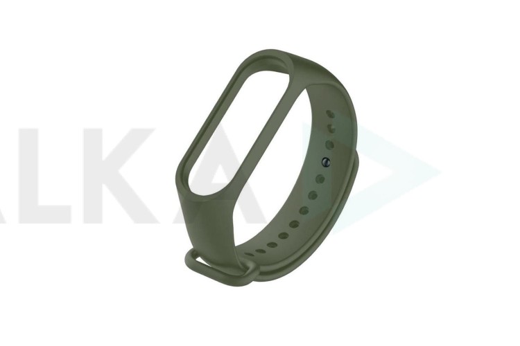 Ремешок силиконовый для XIAOMI MI Band 3/MI Band 4 цвет зеленый