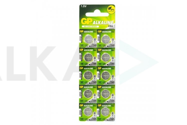 Батарейка часовая GP AG8 LR55/10BL 191F (блистер цена за 10 шт)