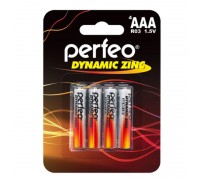 Батарейка солевая Perfeo R03 AAA/4BL Dynamic Zinc (блистер цена за 4 шт)