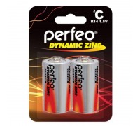 Батарейка солевая Perfeo R14/2BL Dynamic Zinc (блистер цена за 2 шт)