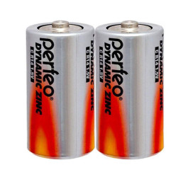 Батарейка солевая Perfeo R14/2SH Dynamic Zinc (спайка цена за 2 шт)