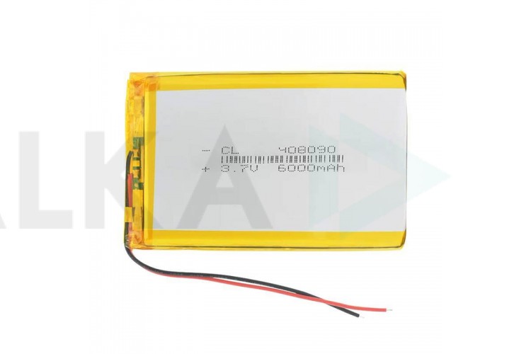 Универсальный аккумулятор 90x80x4 3.7V 6000mAh (4080105P)