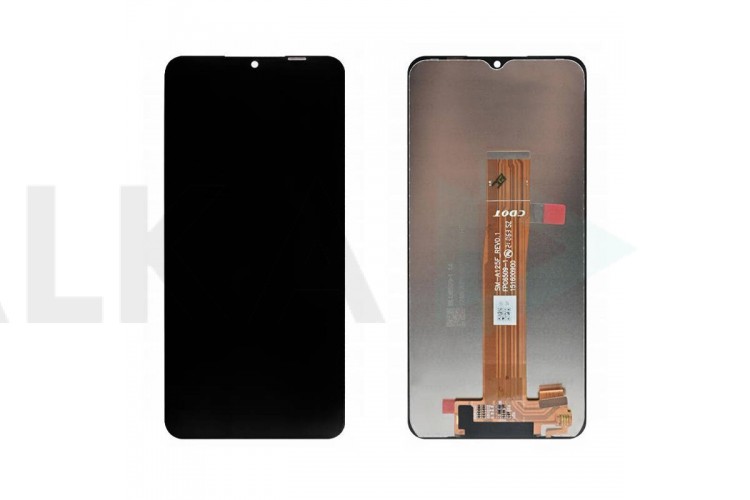 Дисплей для Samsung A127F Galaxy A12 Nacho Black в сборе с тачскрином (ревизия SM-A125F_R0.1) + рамка, org