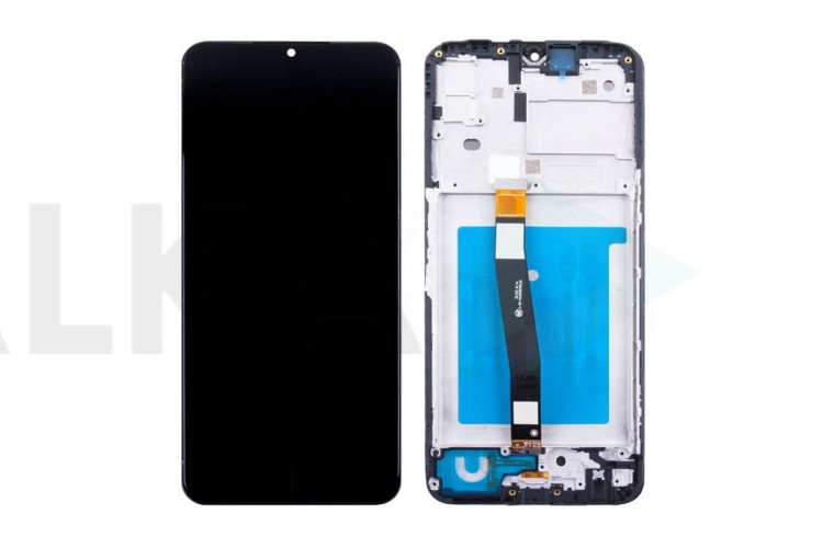Дисплей для Samsung A226B Galaxy A22s 5G Black в сборе с тачскрином + рамка, org