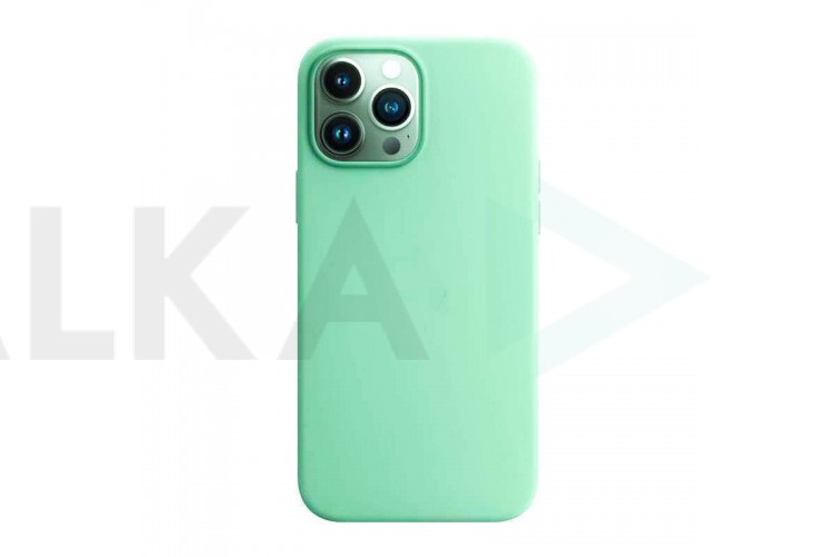 Чехол для iPhone 16 Pro (6,3) Soft Touch MagSafe Aquamarine (аквамарин)
