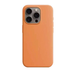 Чехол для iPhone 16 Pro (6,3) Silicone Case Soft Touch MagSafe Tangerine (мандарин)