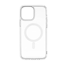 Чехол для iPhone 14 (6,1) пластиковый Clear Case MagSafe (прозрачный) в упаковке