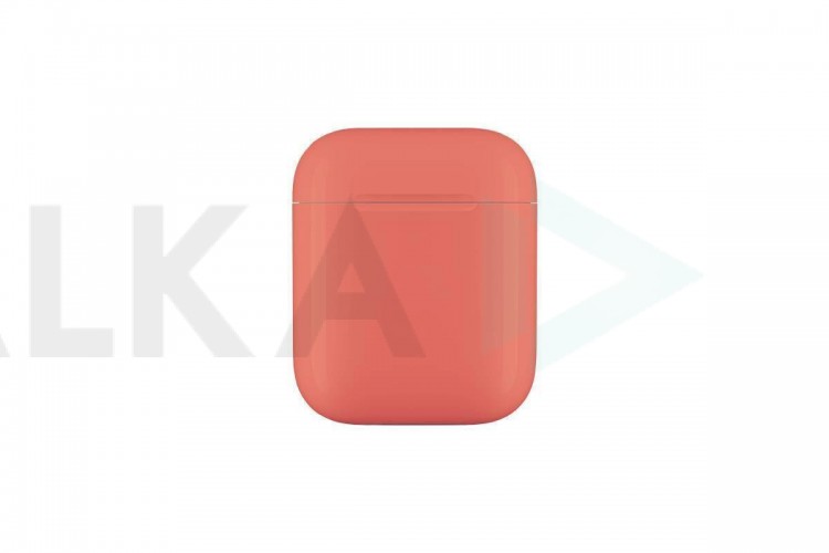 Чехол для наушников Soft-Touch AirPods пластиковый (оранжевый)