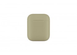 Чехол для наушников Soft-Touch AirPods пластиковый (бежевый)