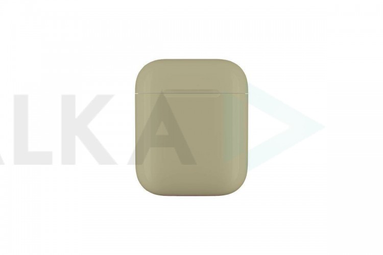 Чехол для наушников Soft-Touch AirPods пластиковый (бежевый)