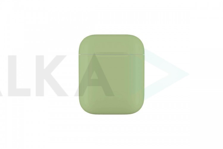 Чехол для наушников Soft-Touch AirPods пластиковый (салатовый)