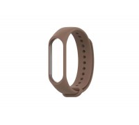 Ремешок силиконовый для XIAOMI MI Band 3/MI Band 4 цвет темнокоричневый