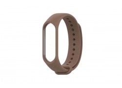 Ремешок силиконовый для XIAOMI MI Band 3/MI Band 4 цвет темнокоричневый